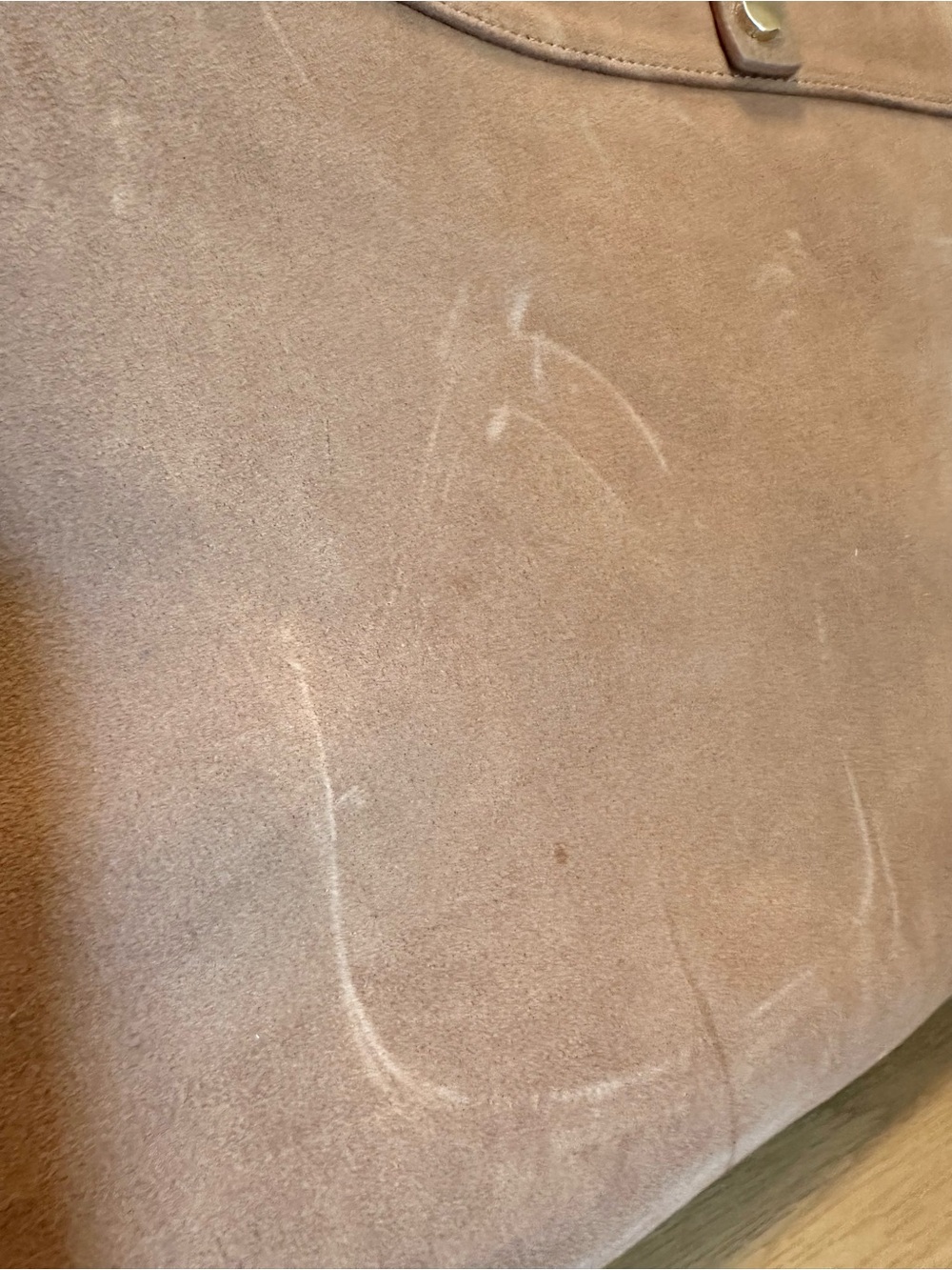 Mark & Graham Large Essential Suede Tote Bag, Chestnut - Picture 9 of 9